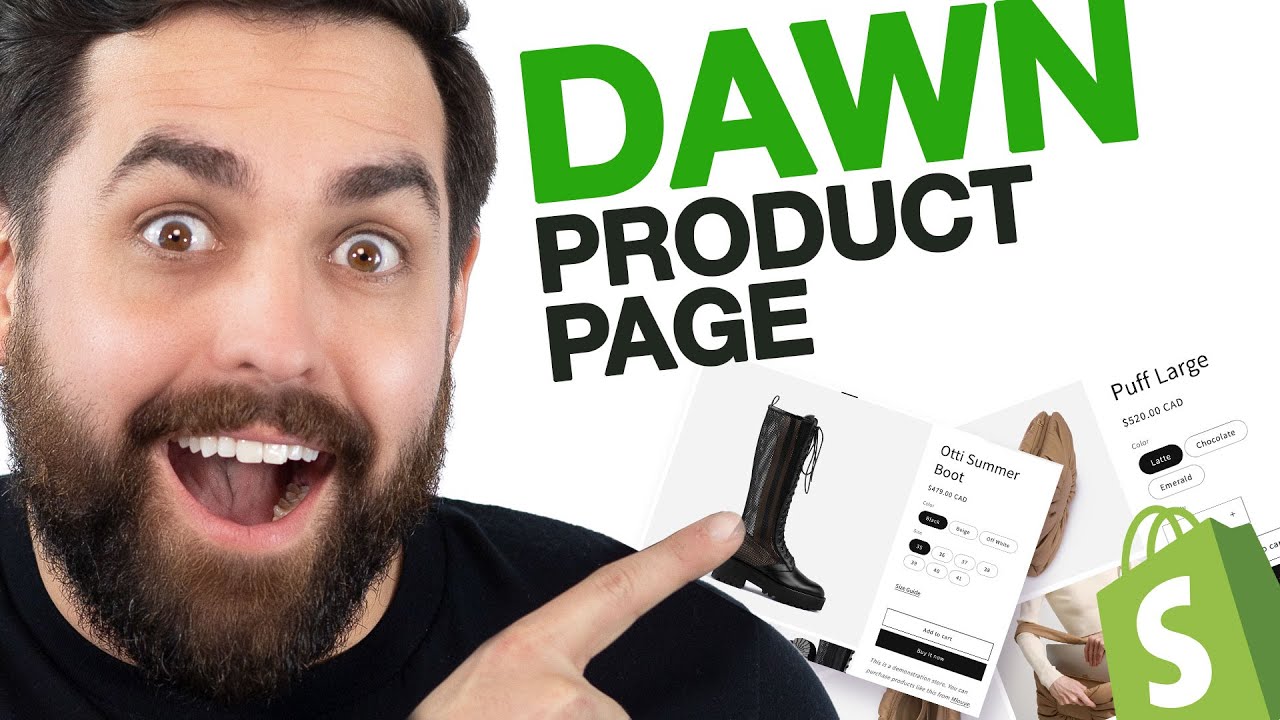 Разработка страницы товара в магазине одежды с использованием темы Dawn 2.0