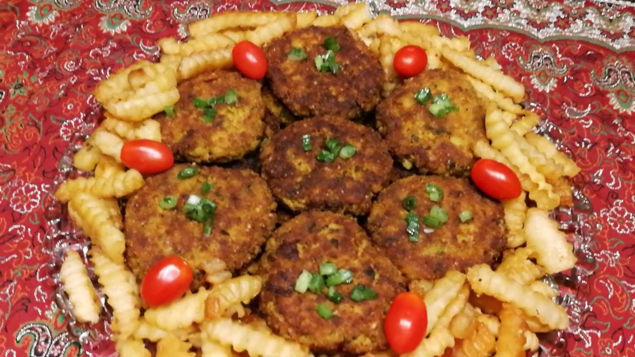 خوشمزه ترین کتلت گوشت با سیب زمینی پخته ،به سبک آشپزخانه فریبا Cutlet With Boiled Potatoes