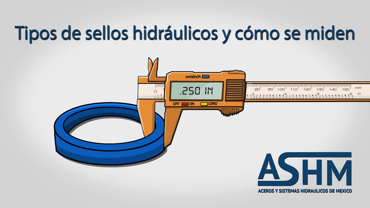 Tipos de sellos hidráulicos y cómo se miden