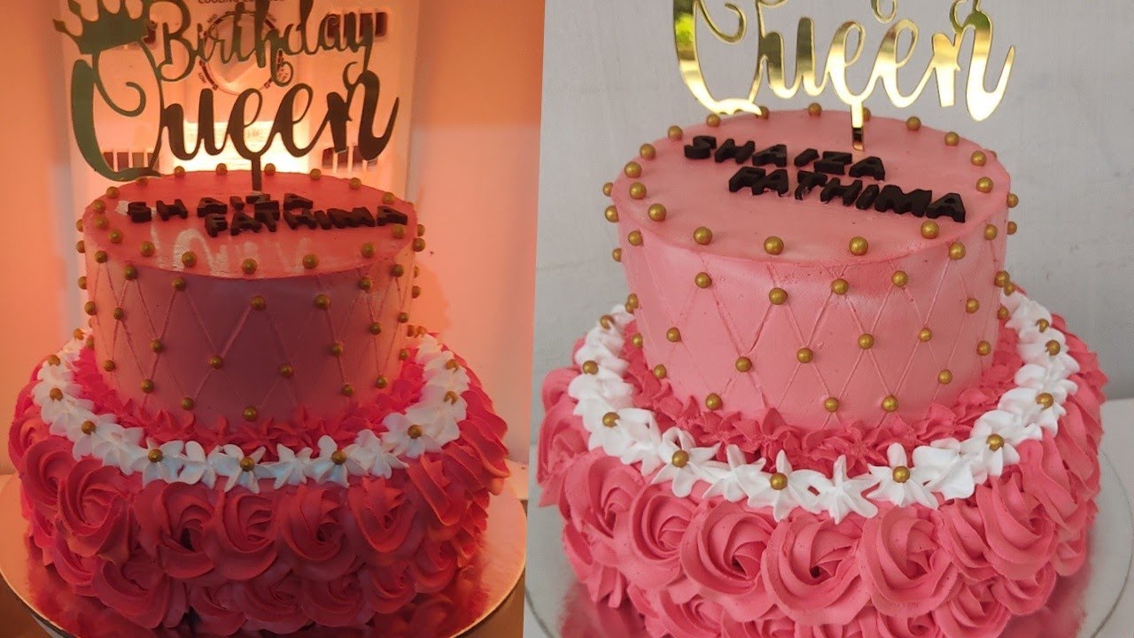 2 Kg 2 Tire Simple Birthday Cake Recipe Without Oven/How To Make 2 Kg 2 Tire Birthday Cake Recipe👌.
