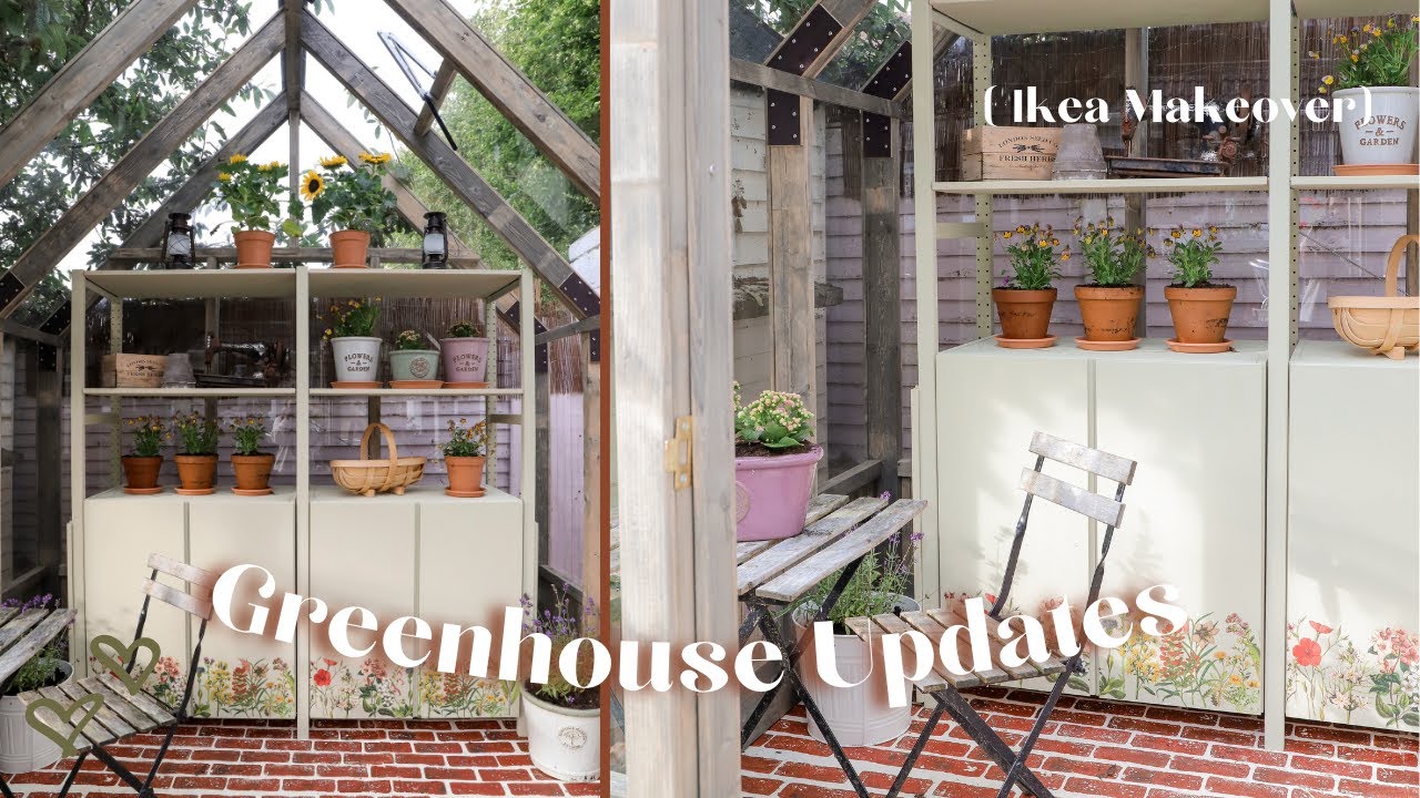Ikea Ivar Makeover & adding shelving to the greenhouse 🪴