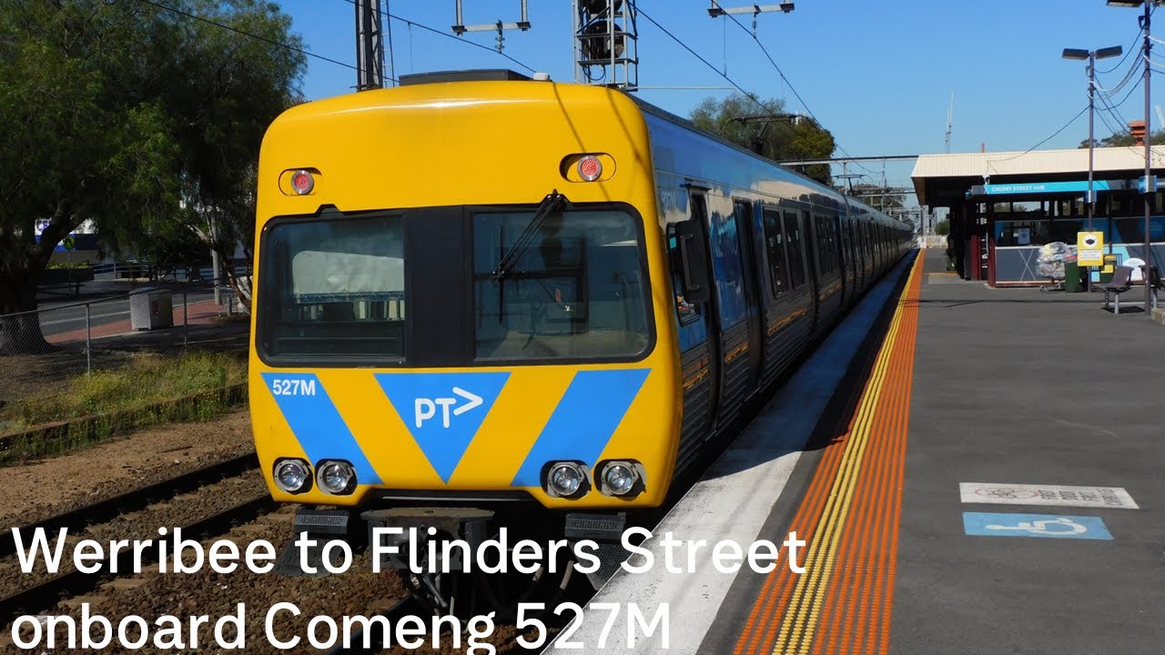 Werribee to Flinders Street onboard Comeng 527M