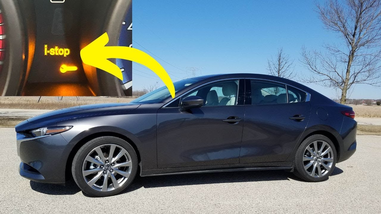 Контрольная лампа i-Stop в Mazda — различные сценарии