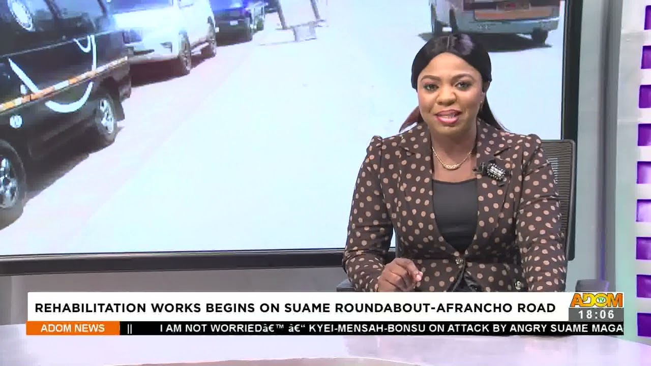 Rehabilitation works begins on Suame Roundabout-Afrancho road – Adom TV News (19-7-22)