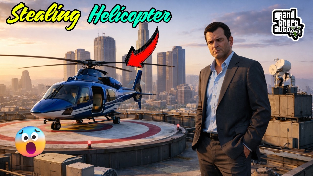 Micheal Hijacked😱 Billionaire's Helicopter🔥🤑 | GTA5 |