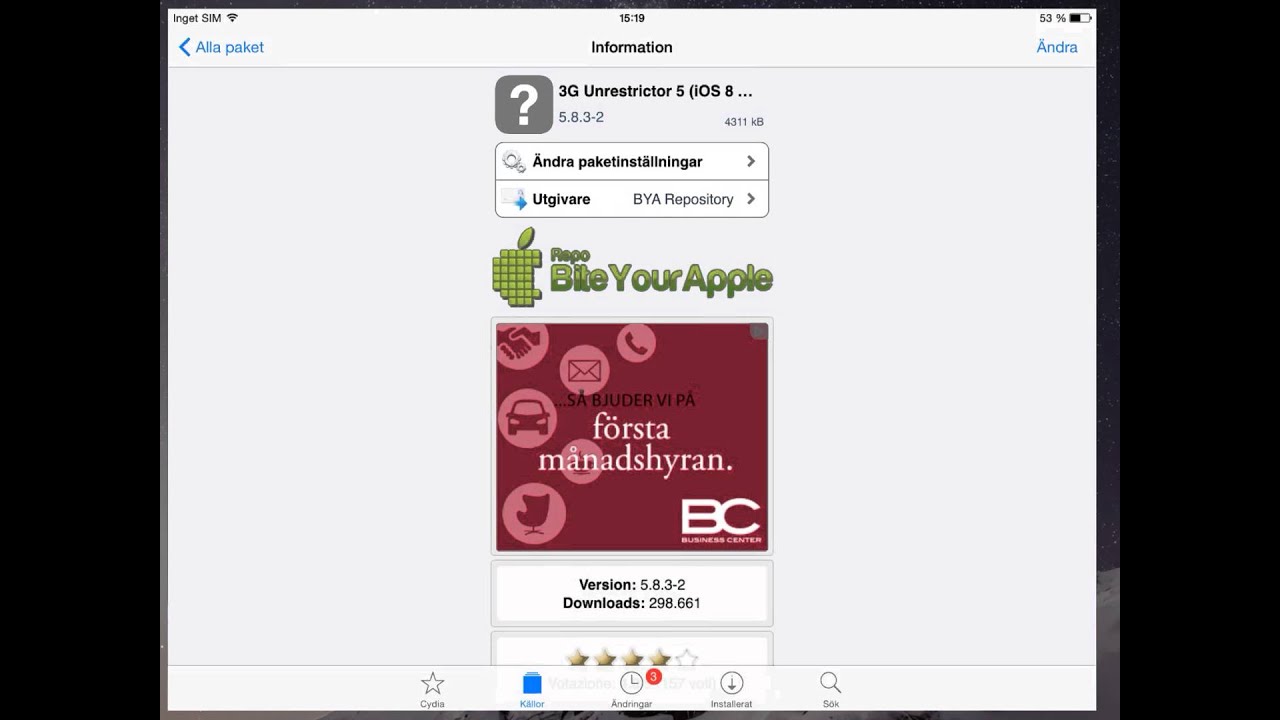Free 3G ( cydia )