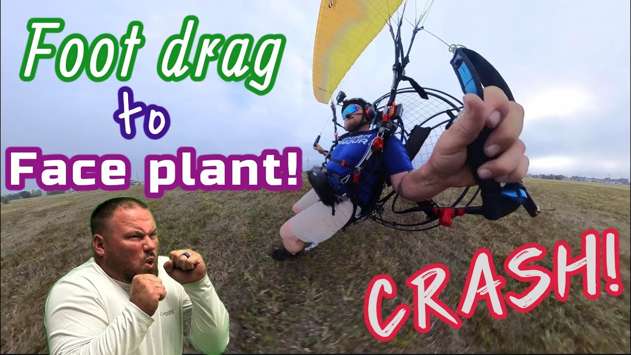 Foot drag to face plant! Big Crash!!