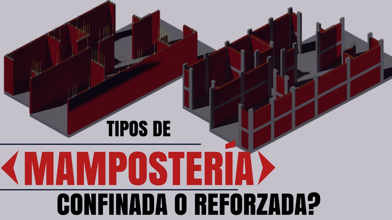 TIPOS DE MAMPOSTERIA Confinada o Reforzada | Cuál construir?