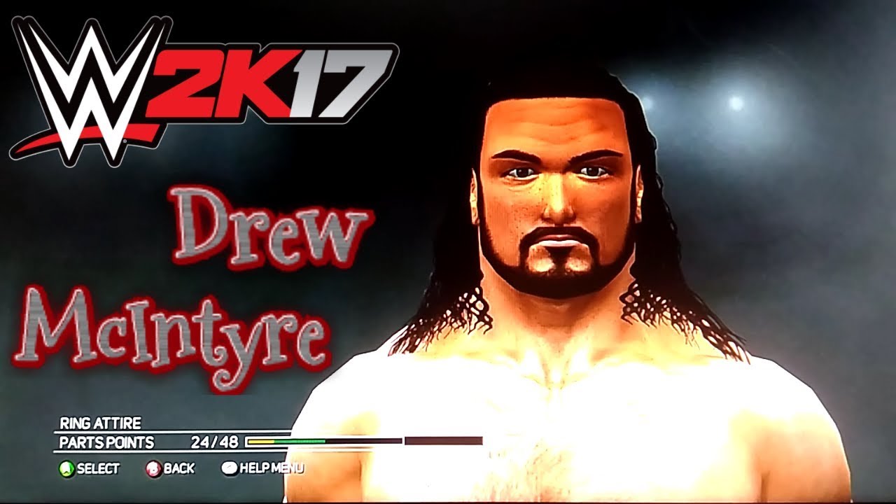 WWE 2k17 xbox 360/ps3 Drew McIntyre caw