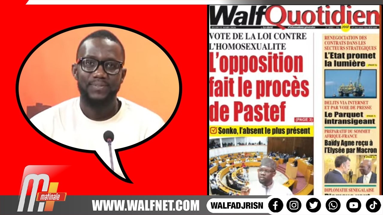 Revue de presse en WOLOF du 12 Mars 2026 sur walfadjri avec Oumar Gueye