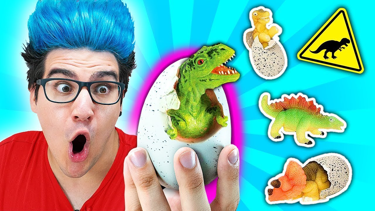 OVO MÁGICO DE DINOSSAURO QUE CRESCE NA ÁGUA !