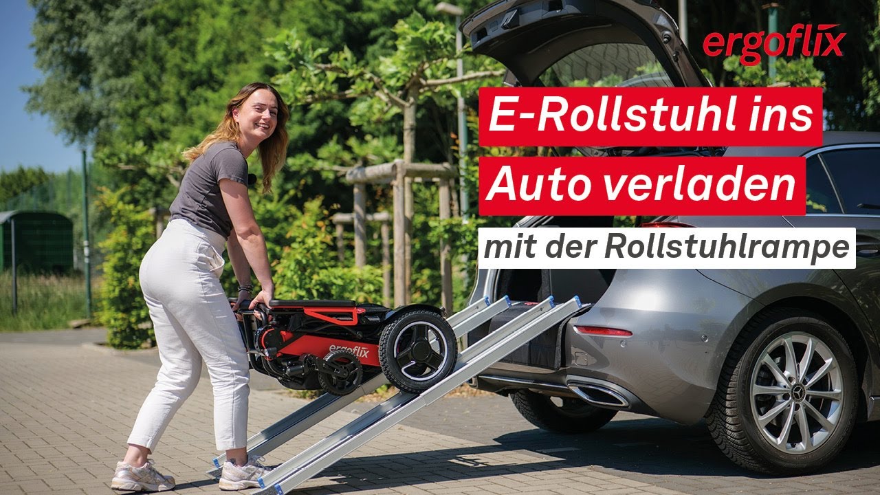 Rollstuhl ins Auto verladen – mit der Rollstuhlrampe