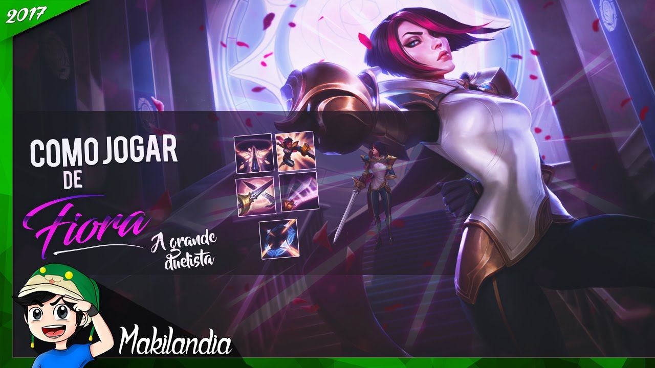 🔴 Como jogar de Fiora em 16 minutos LoL -  Fala do champ S7 (Melhor Top Laner para Subir de  Elo)