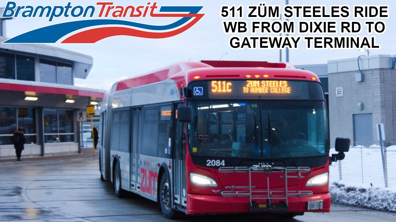 Brampton Transit | A ride on a 2024 New Flyer XD60 (2484) on the 511 Züm Steeles