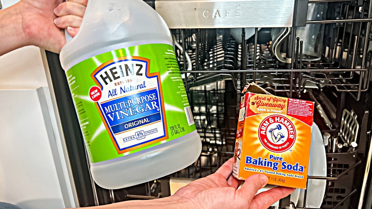 How to CLEAN Dishwasher ⭐️ (Baking soda & vinegar test!)