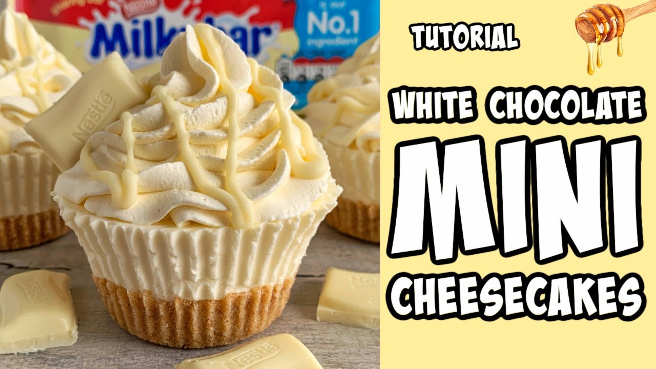 Mini White Chocolate Cheesecake Recipe tutorial #Shorts