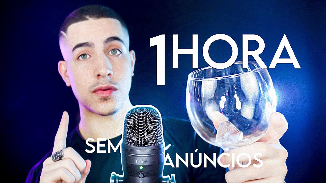 ASMR 1 HORA SEM ANÚNCIOS – SONS DE BOCA COM TUBO E ÁGUA PARA DORMIR