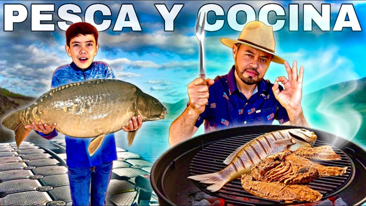 Pescamos y cocinamos una CARPA GIGANTE para la cena