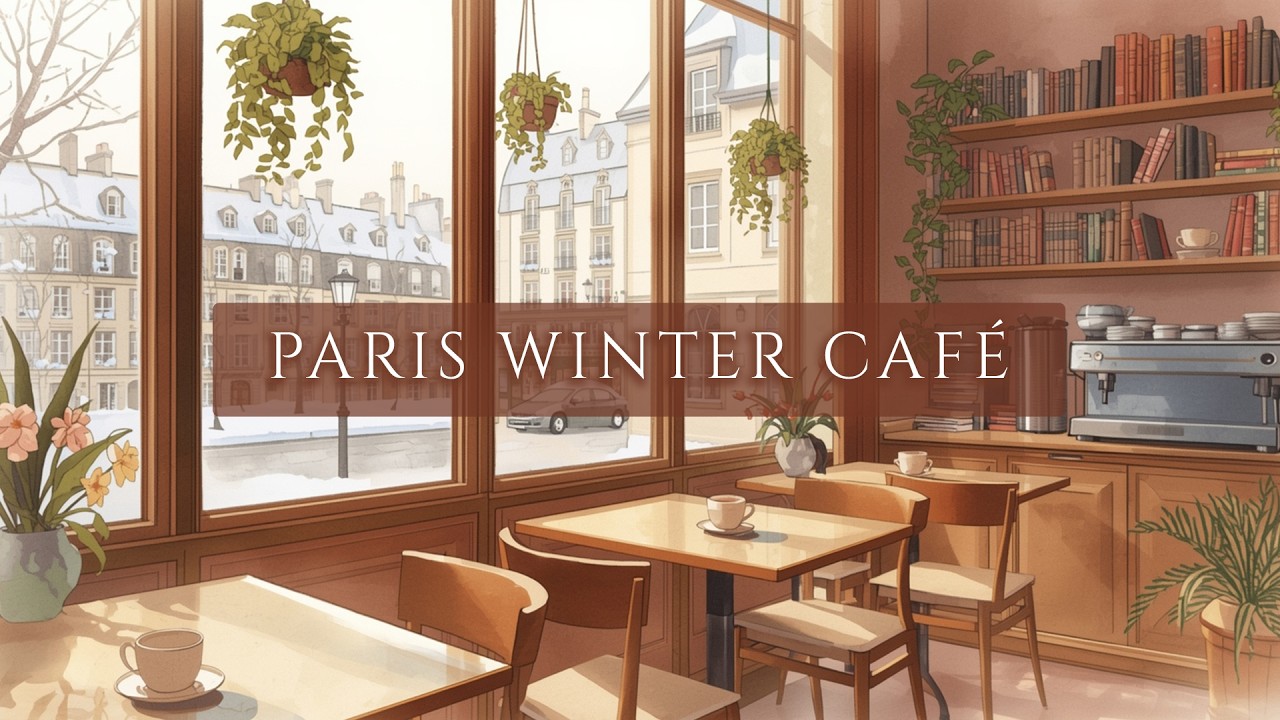 Paris Winter Café ☕ French Instrumental Music for Relax, Study & Cozy Coffee Ambience