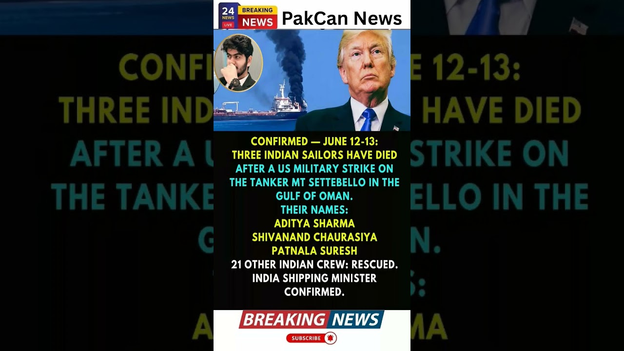 India Mourns Sailors Killed in Reported Gulf Maritime Incident | PakCan News