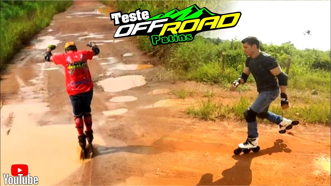 PATINS QUE ANDA NA TERRA? TESTE OFF-ROAD SKATING POWERSLIDE SUV 150mm VS NEXT RENEGATE 125mm 🎌🇧🇷🎌