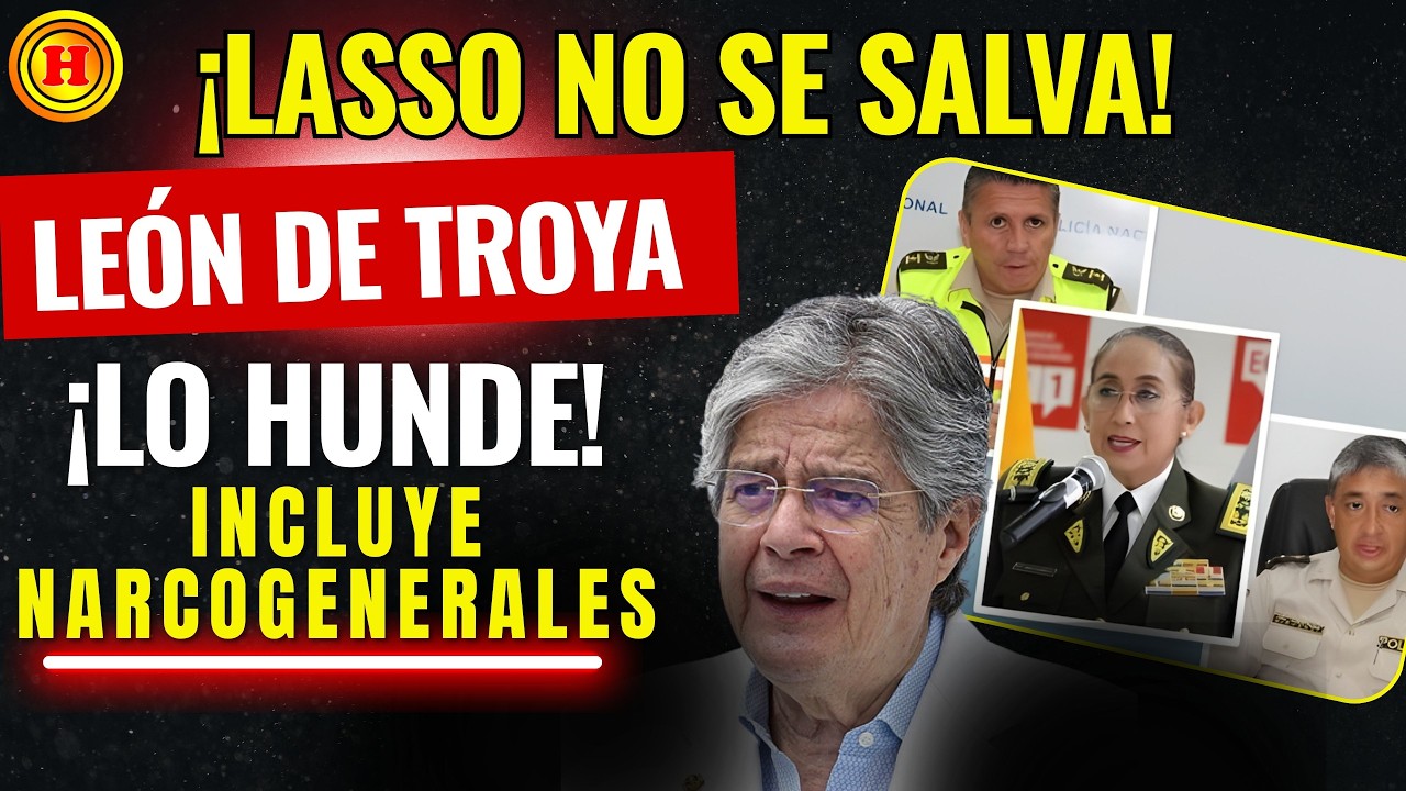 ¡EXPLOTA LA POLICÍA! Generales al servicio del narco: La lista prohibida que LASSO intentó ocultar.