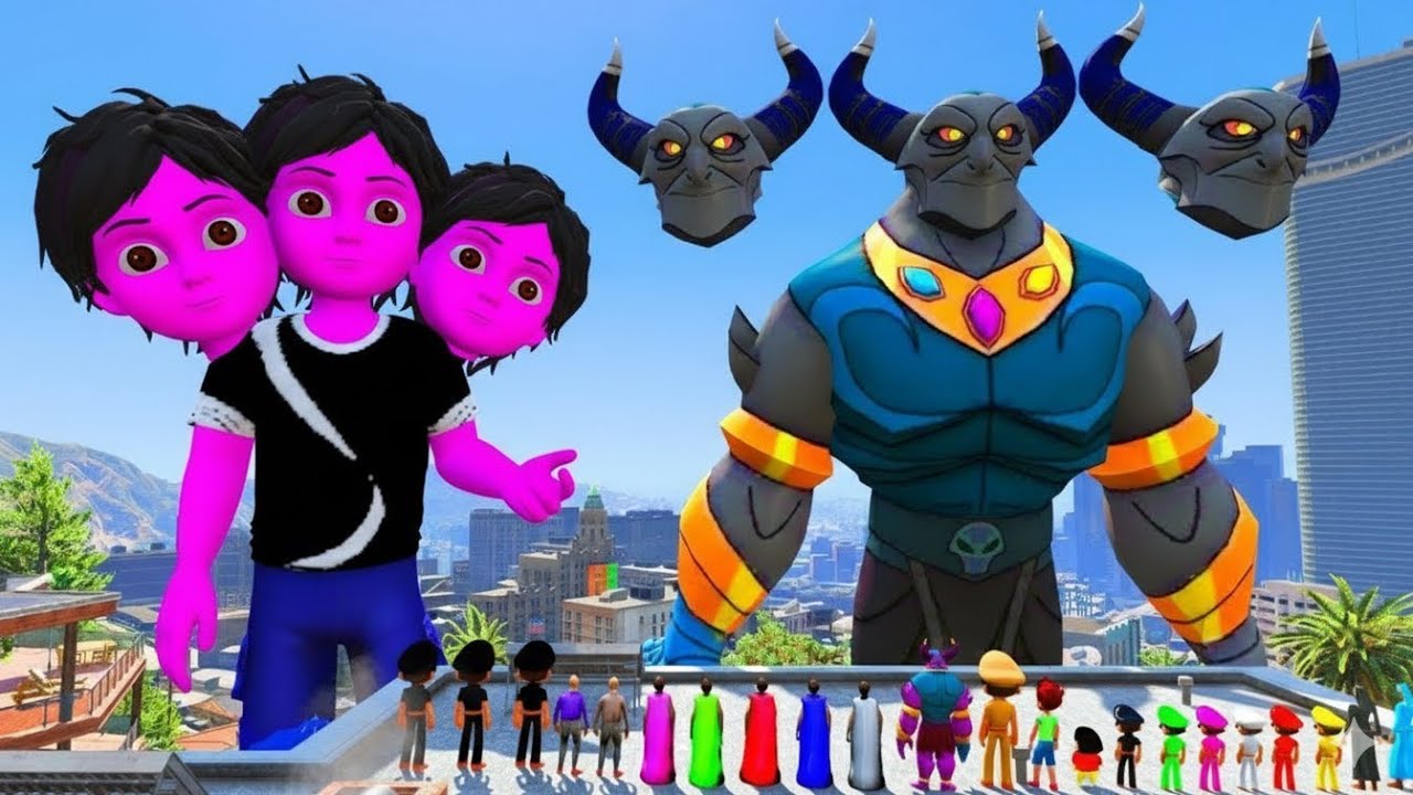 LITTLE SINGHAM WITH SHIVA KICKO SHINCHAN FOUND BIGGEST EVER KICKO IN GTA 5 #98