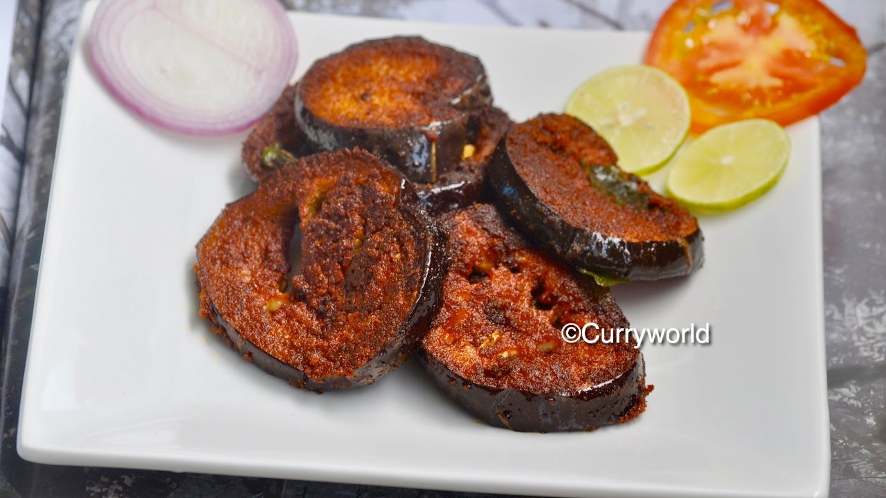 Vazhuthananga Fry-Kathirikka Varuthathu-Kerala Style Brinjal  Fry-Eggplant Fry  - -Recipe no 145