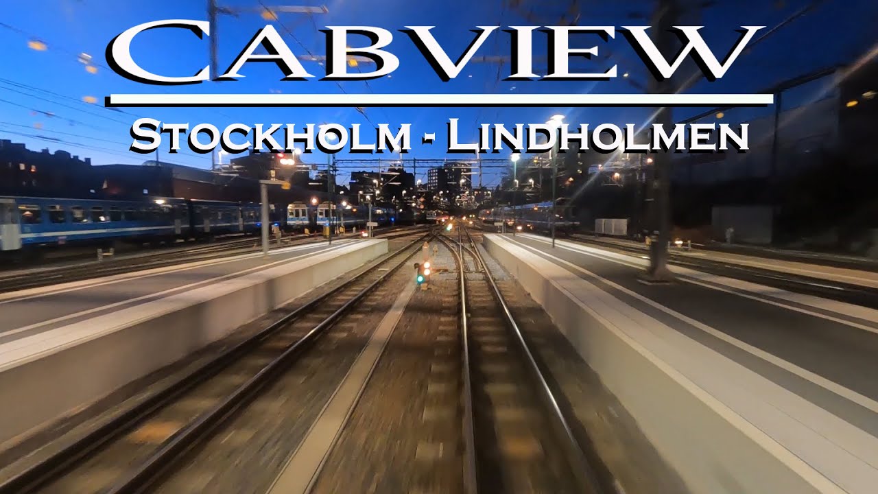 CABVIEW: Commuter Train From Stockholm Östra to Lindholmen