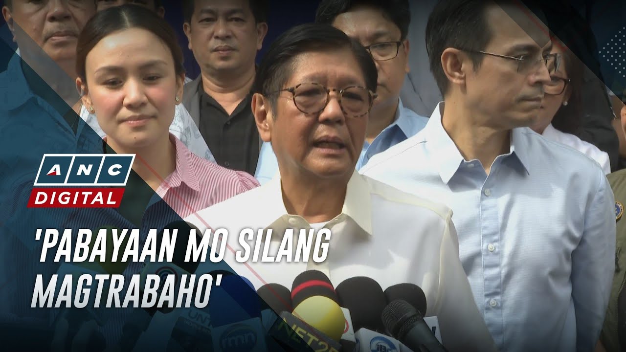 Marcos on impeachment complaints vs VP Duterte: 'Let the house do their job' | ANC