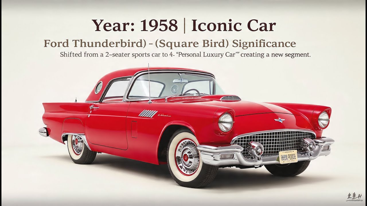 1958 | Ford Thunderbird | Автомобиль, изобретший персональную роскошь