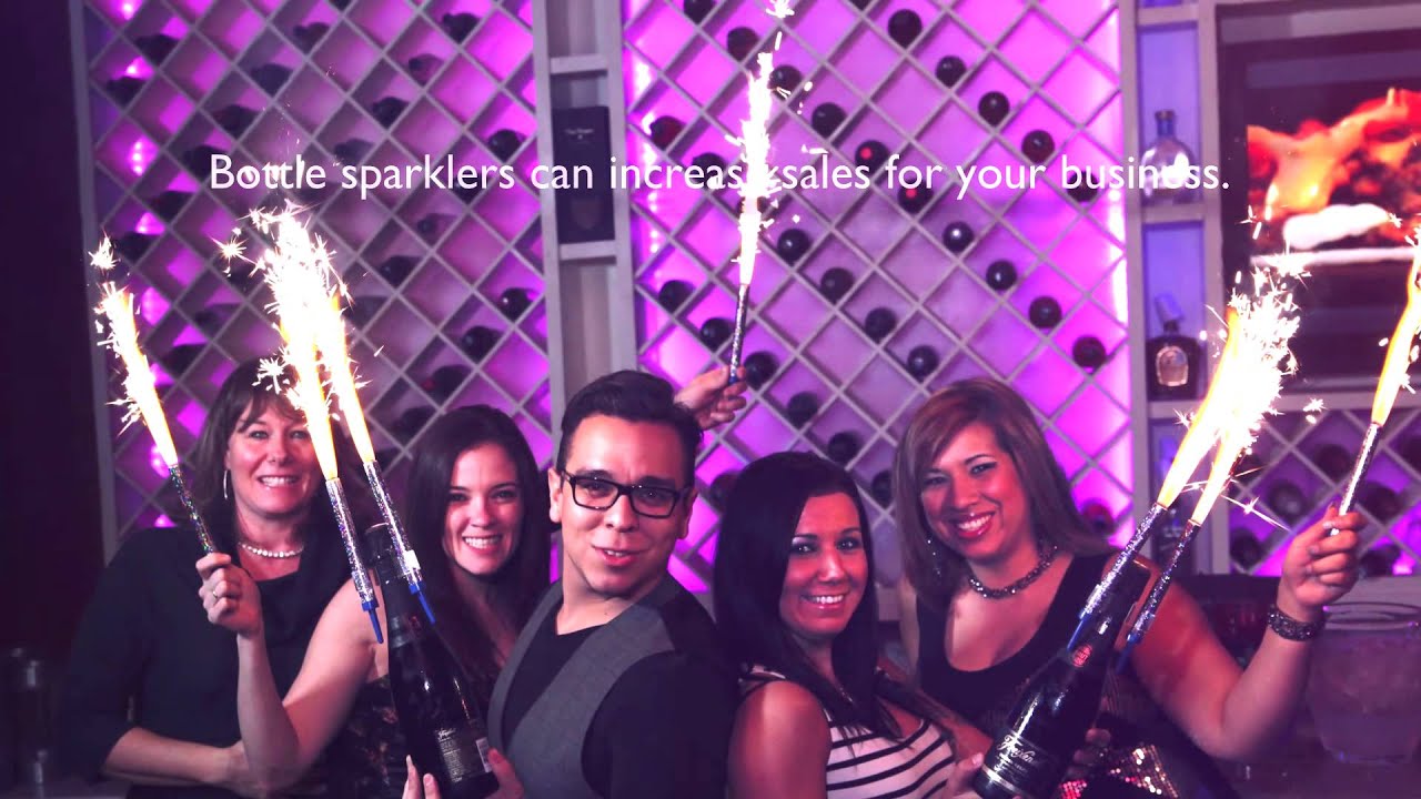 Champagne Bottle Sparklers