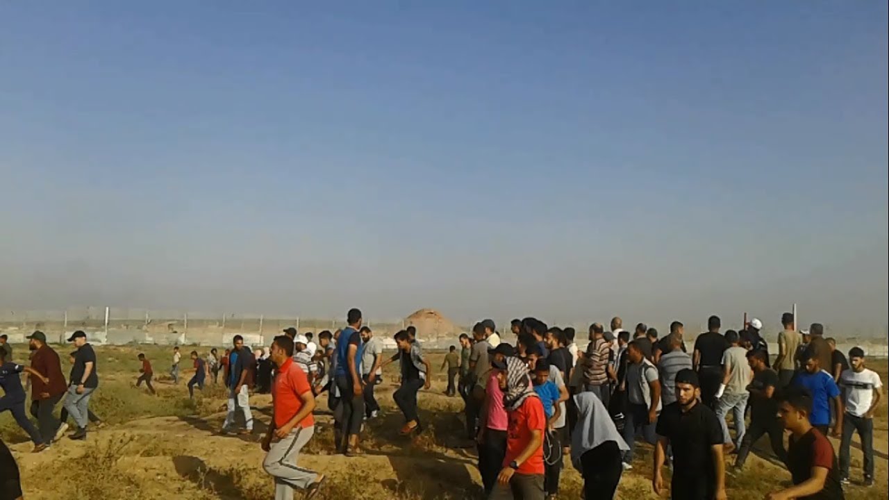 La cha&icirc;ne Gaza la vie en direct de la marche du retour. Juin 2019