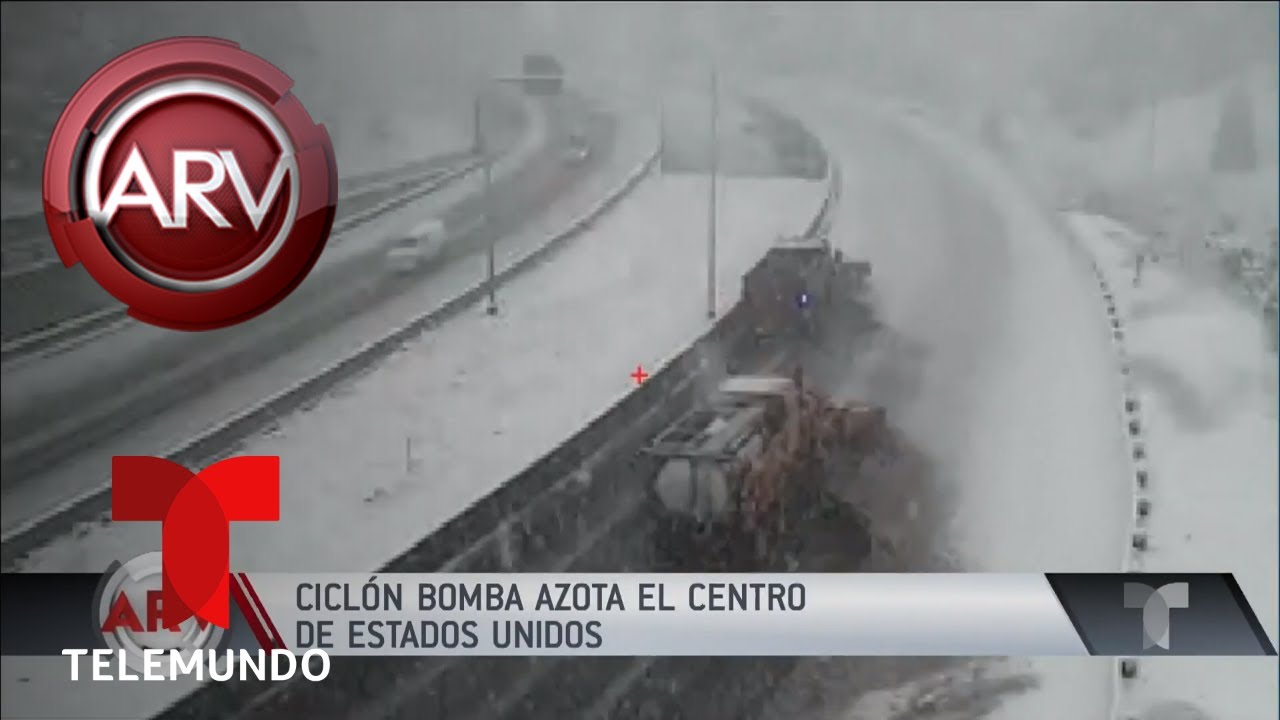 Cicl&oacute;n bomba afecta al centro de Estados Unidos | Al Rojo Vivo | Telemundo