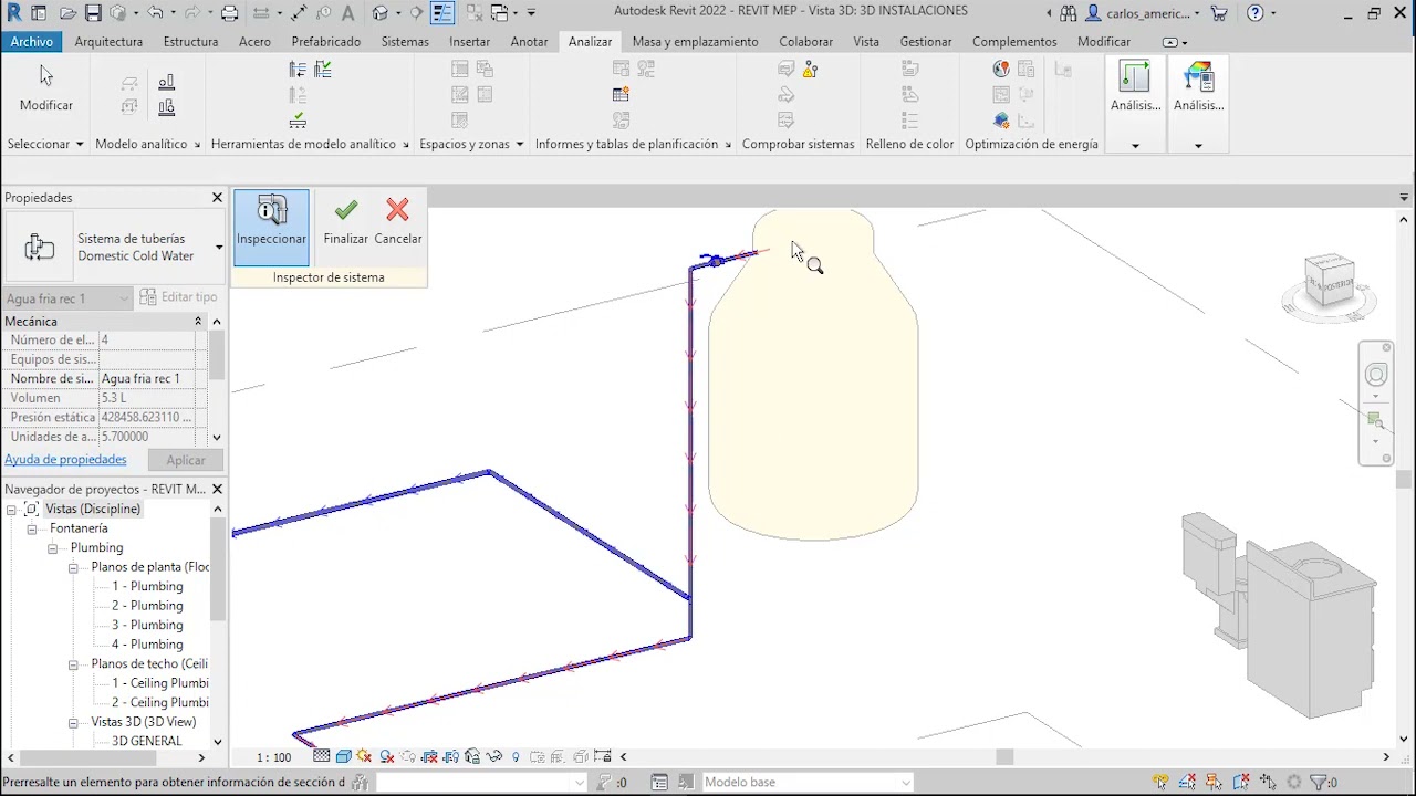 REVIT MEP 24 : Inspección de sistemas