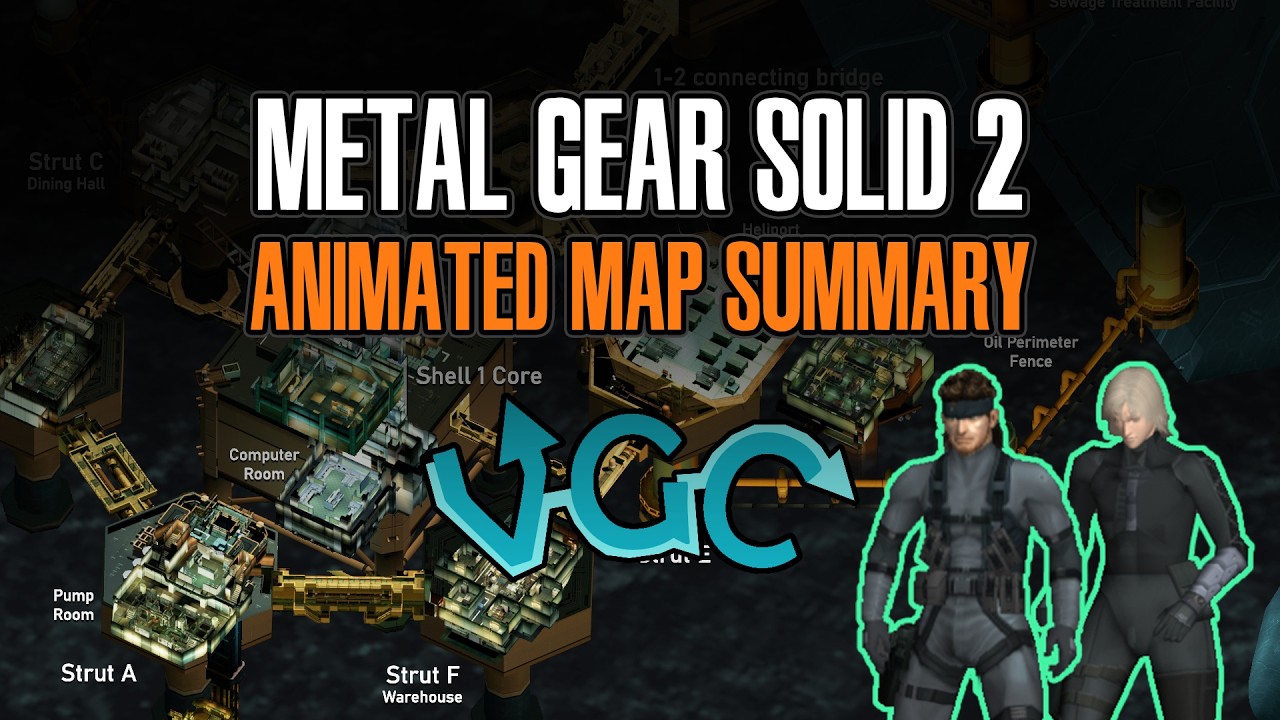 METAL GEAR SOLID 2 Animated Map Walkthrough
