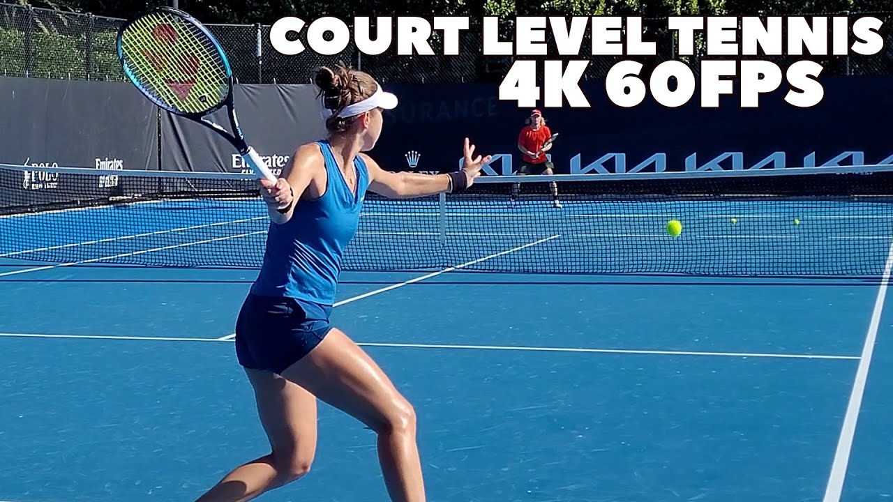 Belinda Bencic Court Level Practice 2023 | (4K 60FPS)