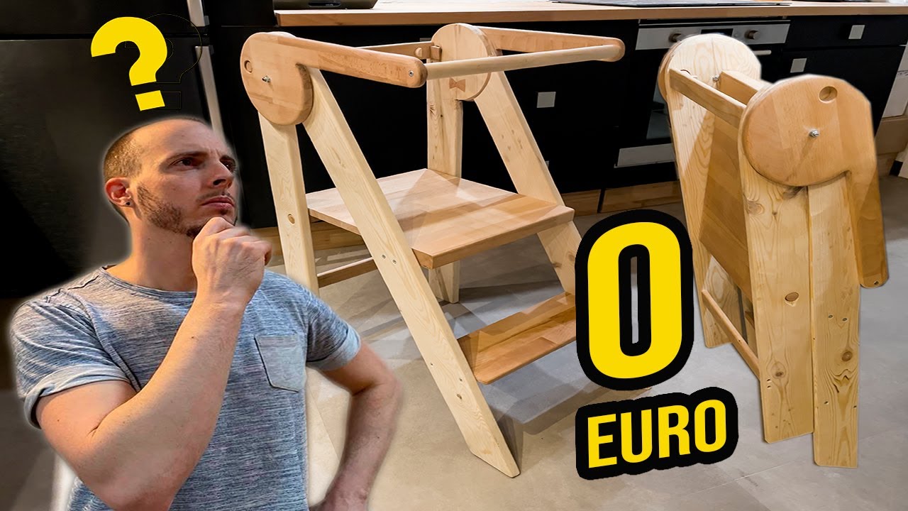 DIY Tour d'observation MONTESSORI PLIABLE en bois de PALETTE