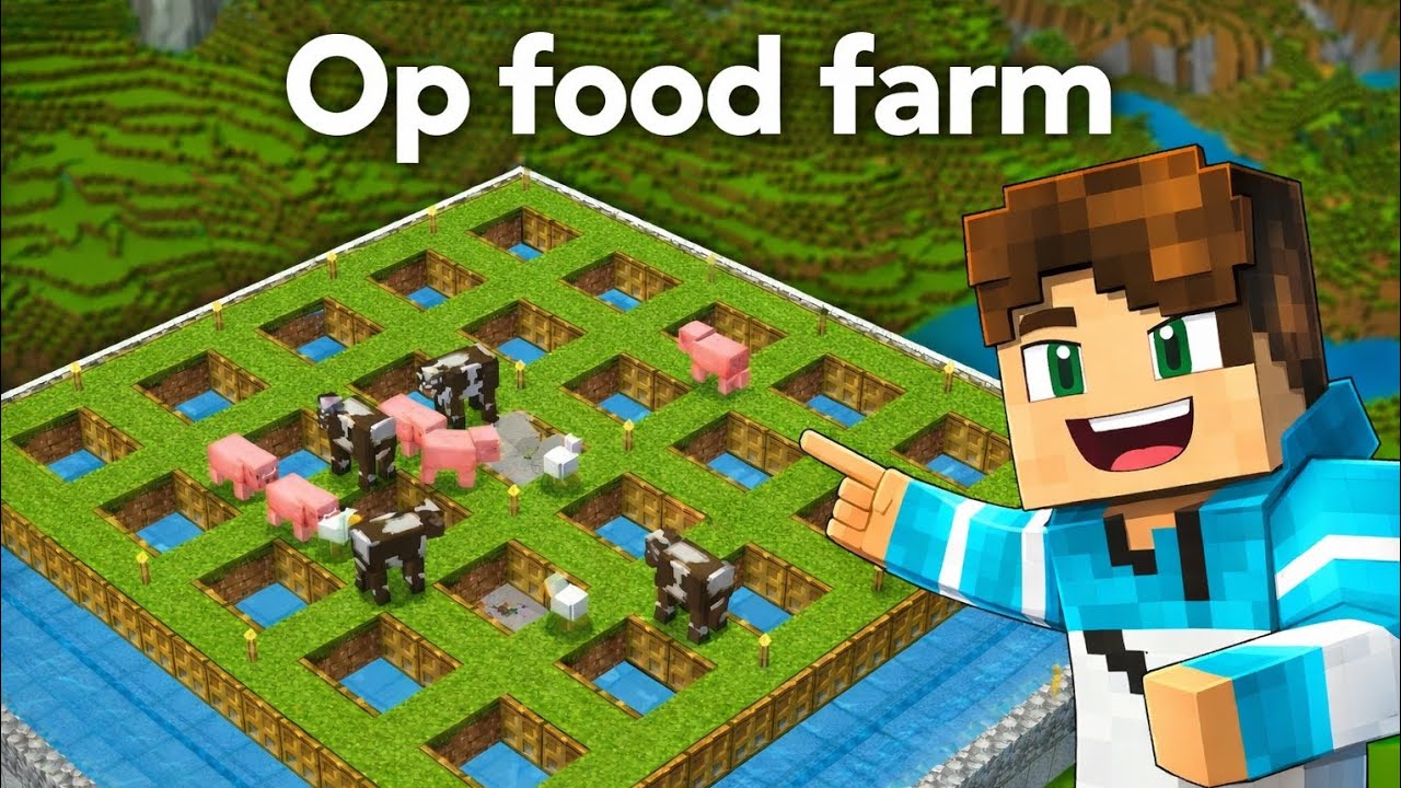 Op food farm in minecraft bedrock 1.21+