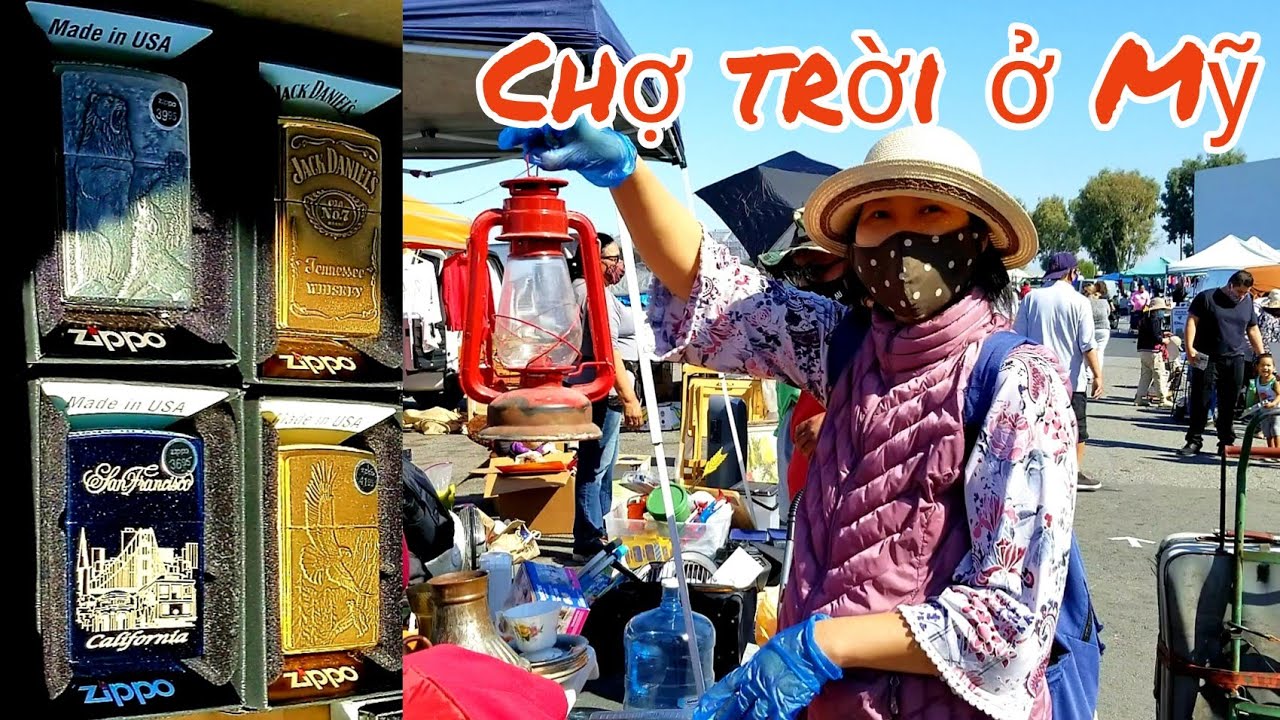 Chợ trời ở Mỹ có bán hột quẹt Zippo, đồng hồ, máy cắt cỏ, đồ dùng trong nhà