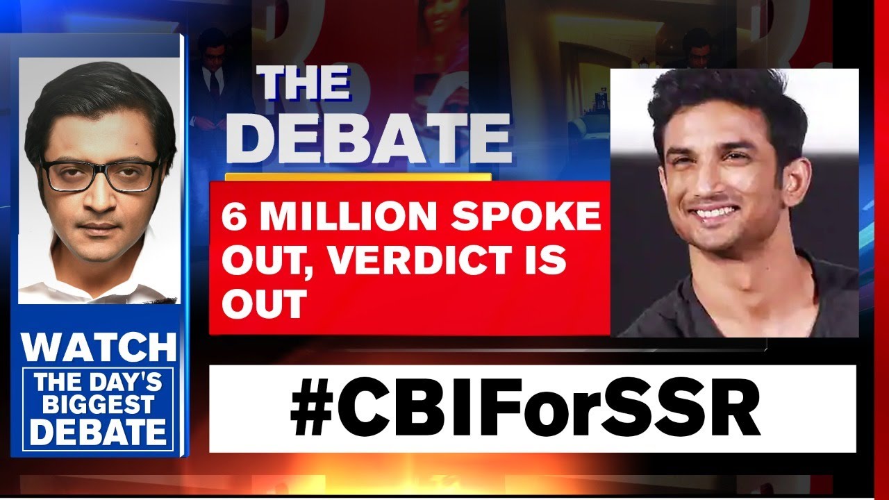 #CBIForSSR: People's Campaign Demanding Justice For Sushant Wins | The Debate With Arnab Goswami