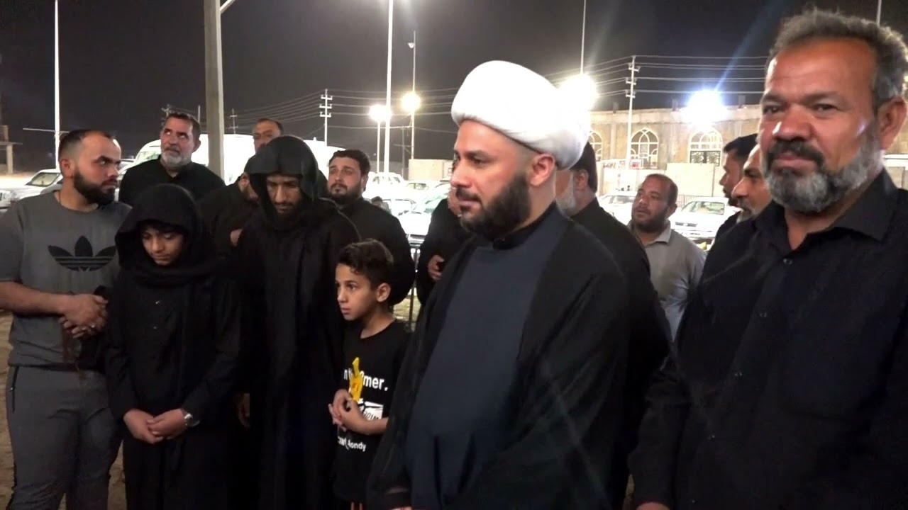 استقبال سماحة الشيخ زمان الحسناوي من قبل خدام#موكب_شهيد_الجمعة_الحسيني