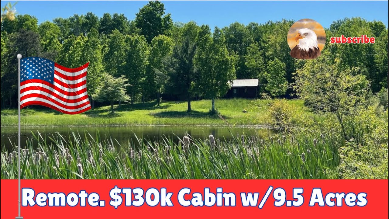 $130k Cabin w/Lake & 9.5 Acres. Remote in Michigan🌞