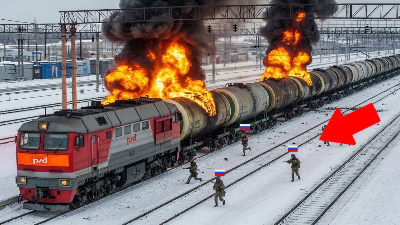 Ukraine Drones Hit Russian Military Train Convoy — Then THIS Happened...! #ukraine