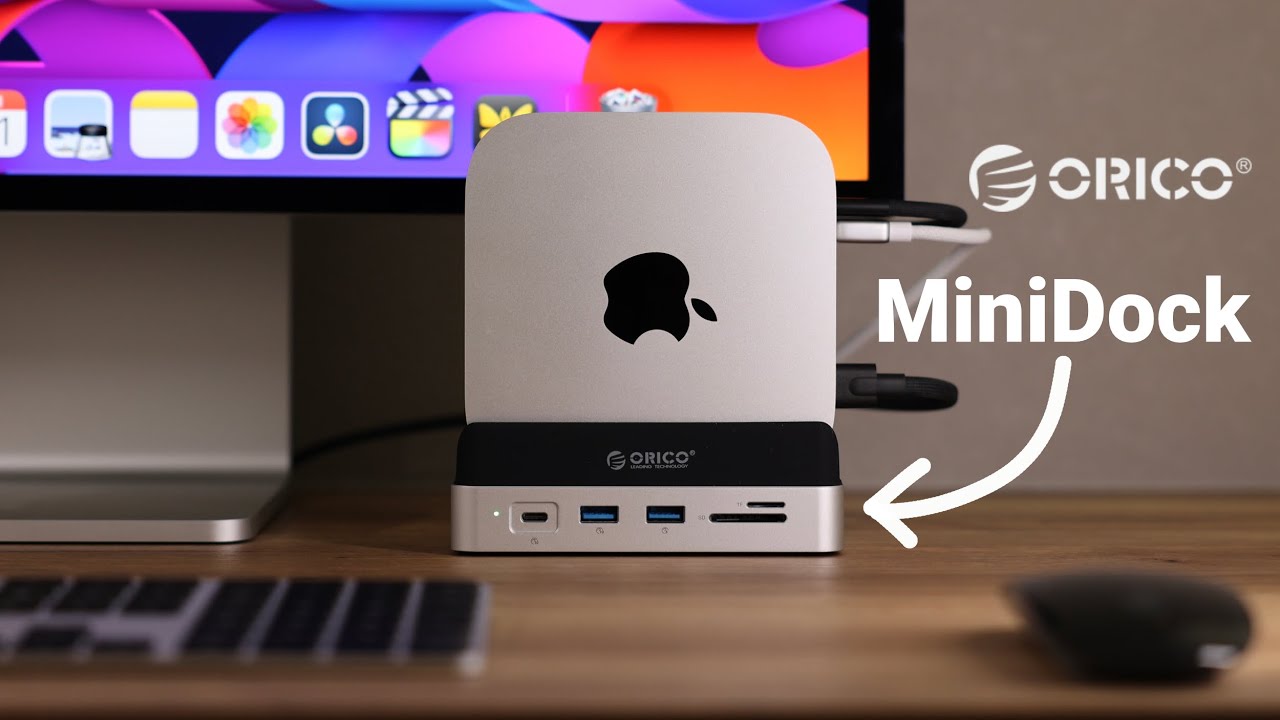 Mac mini M4専用縦置きスタンドORICO MiniDockレビュー！USBハブ ドック SSD拡張 増設