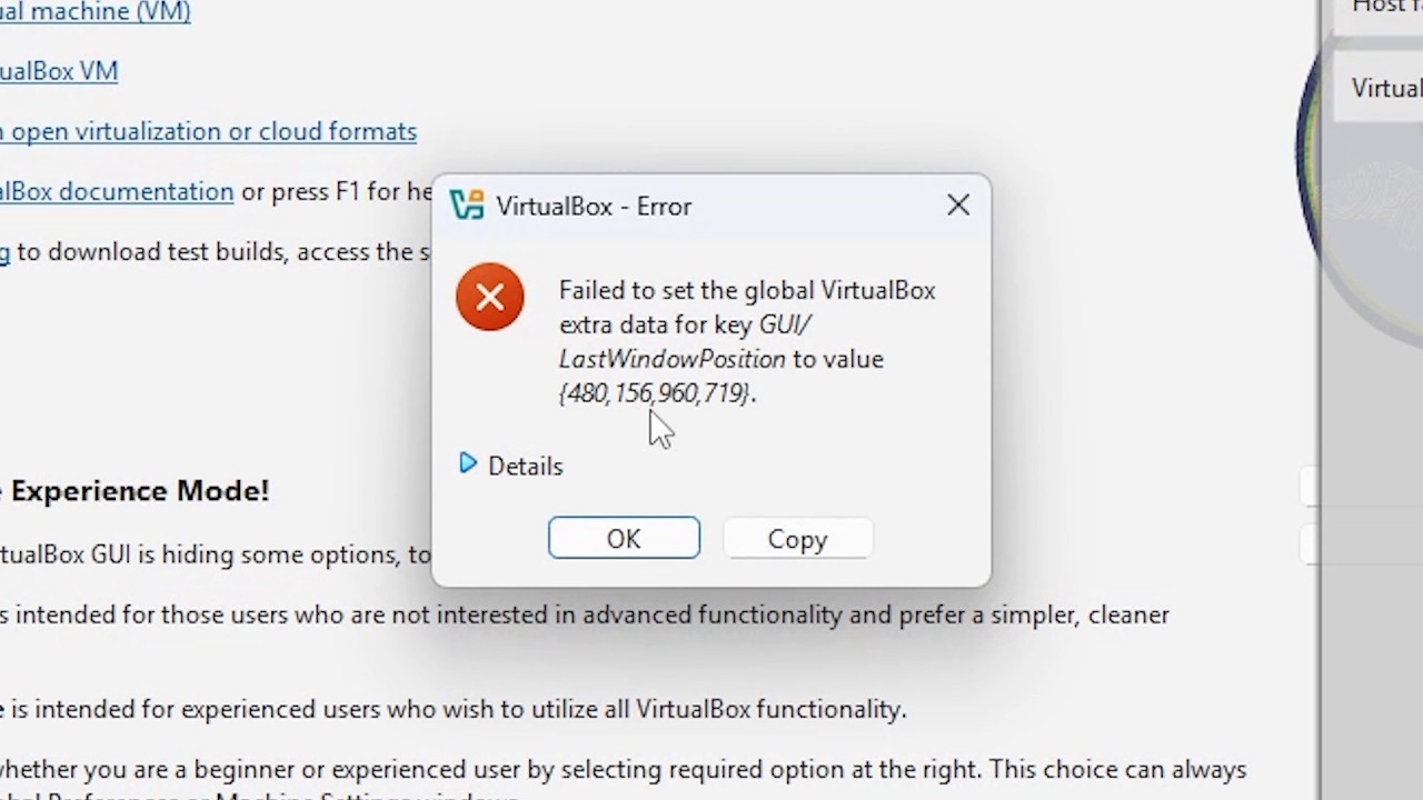 How to Fix VirtualBox Failed to Set the Global VirtualBox Extra Data  Host Failure Error