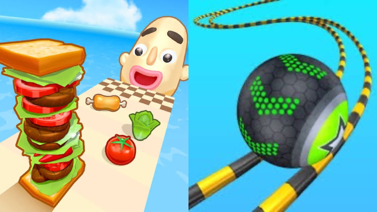Going Balls & Sandwich Runner - All Level Gameplay New APK update Gameplay 2026