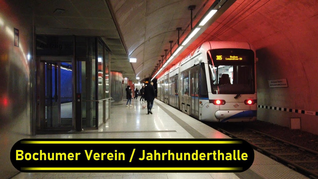 Stadtbahn Station Bochumer Verein / Jahrhunderthalle - Bochum 🇩🇪 - Walkthrough 🚶