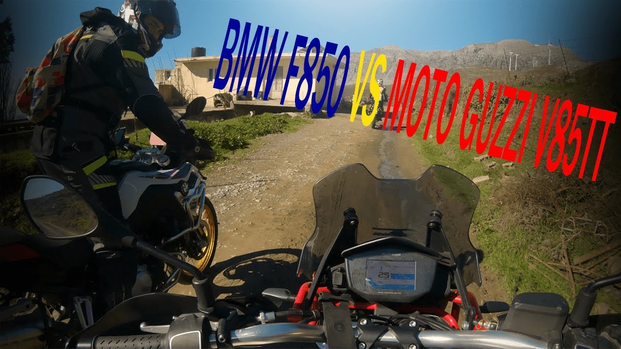 BMW F850GS VS MOTOGUZZI V85TT Offroad Chase