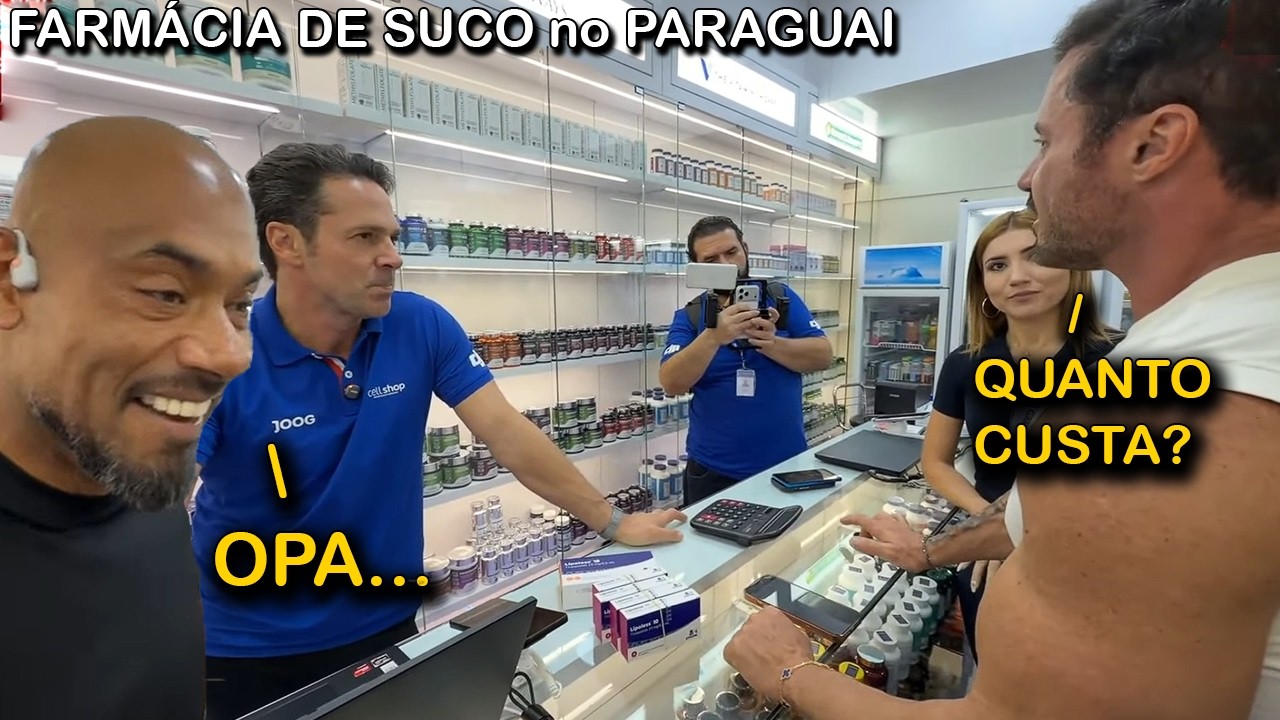 CARIANI e BALESTRIN FORAM na FARMÁCIA que VENDE SUCO no PARAGUAI